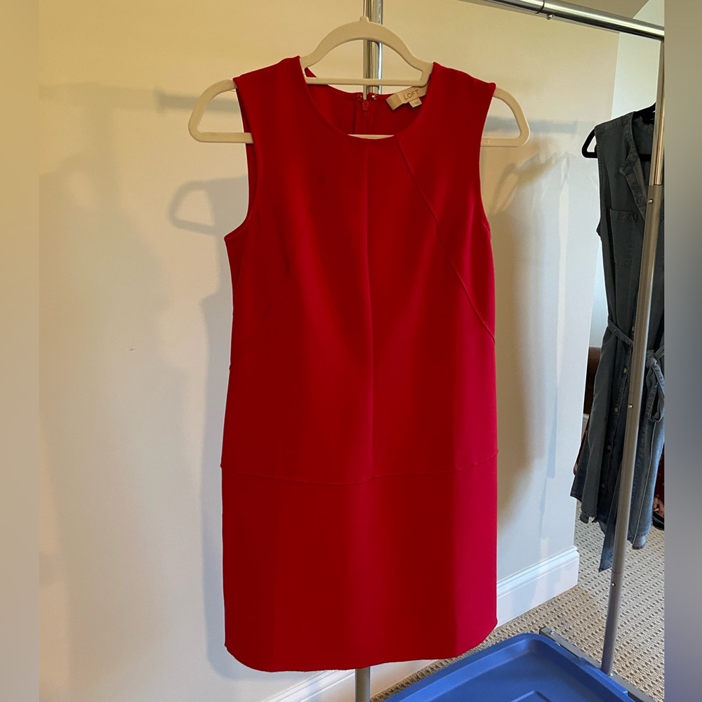 Women’s Red Loft Dress Size 2